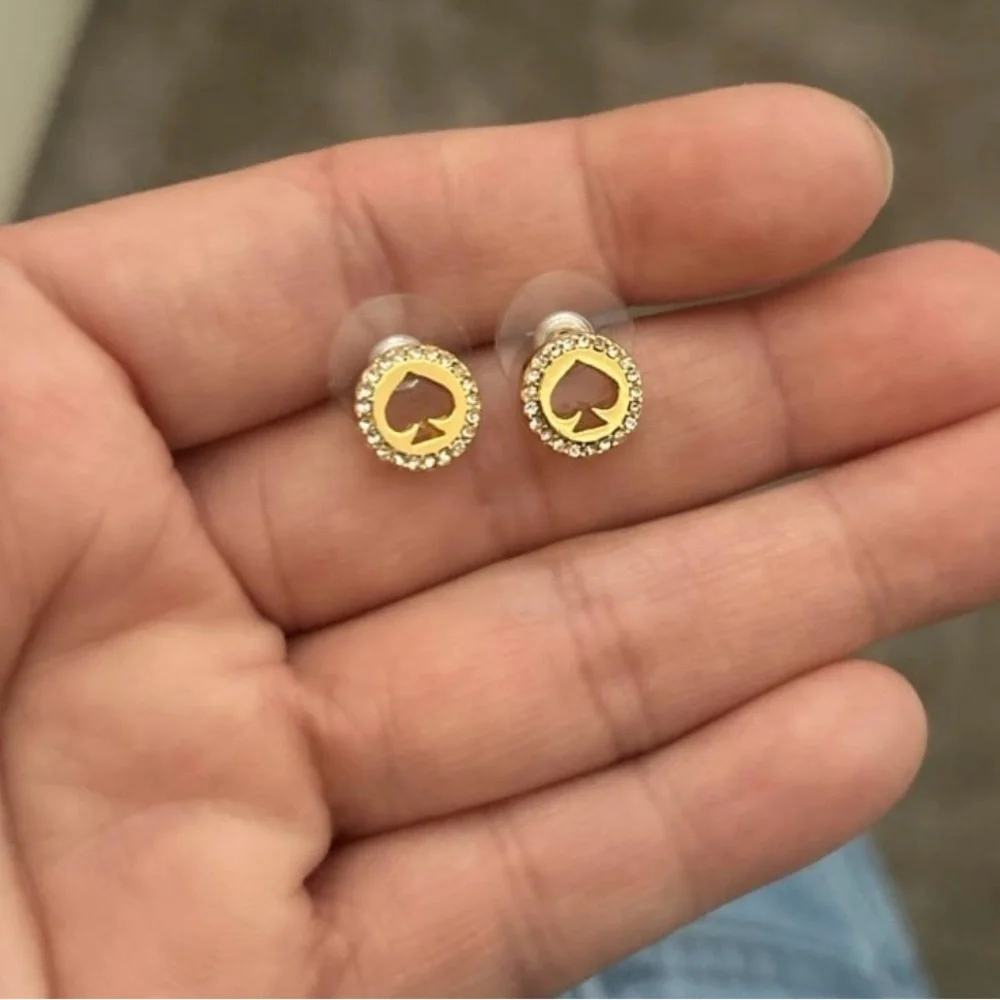 Kate Spade Gold and Silver Heart Earrings